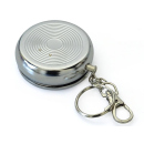 Taschenascher "Chrom" mit Schlüsselanhänger, 1,5 x 5 cm, 12er Display