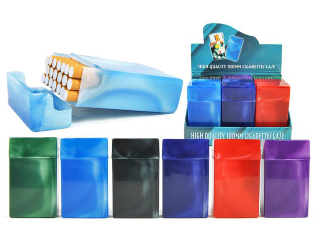 Cigarette Boxes "Watercolor" 100p, capacity: 20 cigs., 12p display