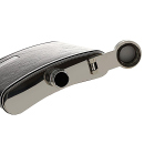 Flachmann "Lederoptik-Textur" Dunkelbraun 7oz