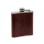Flask "Leather optic w/ texture" red brown 7oz