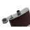 Flask "Leather optic w/ texture" red brown 7oz
