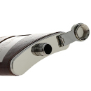 Flachmann "Happy Day - Lederoptik-Textur" Braun 8oz