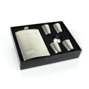 Flachmann "Chrom-Noppen" 8 oz...