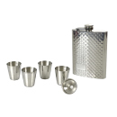 Flachmann "Chrom-Noppen" 8 oz Geschenkset incl....