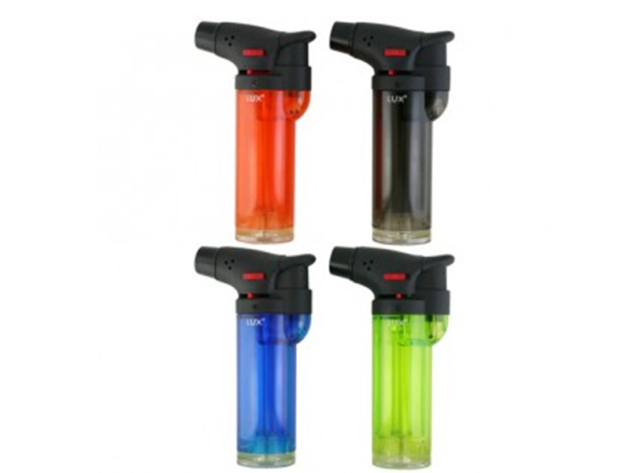 Sturmfeuerzeuge "Lux" bunt-transparent, 12er Display