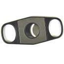 Cigar Cutter "Black-Chrome-Brushed" 2 Klingen