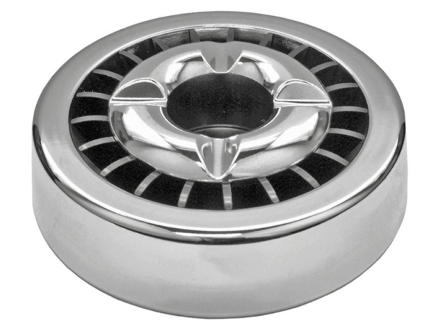 Aschenbecher Chrom rauchfrei, Ø 14 cm