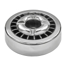 Aschenbecher Chrom rauchfrei, &Oslash; 14 cm