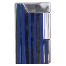 Metal Lighter "Windmill", Chrome / Blue...