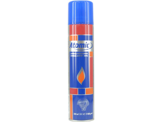 Atomic Lighter Gas Metal with Plastic-Valve, 300ml