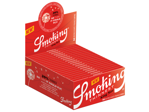 Smoking King Size Thinnest 50 booklets each 33 leaves