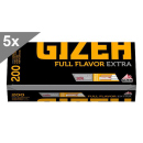 Gizeh Full Flavor Extra, 200 H&uuml;lsen, 5er Gebinde