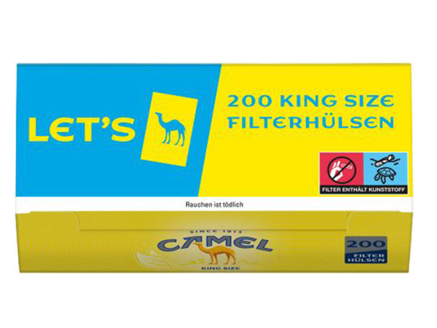 Camel, 200 cigarette tubes, 5p package