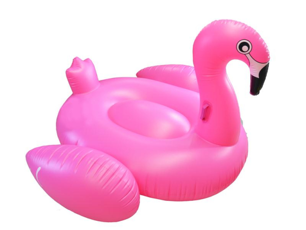 Aufblasbarer Riesen-Flamingo Pink, Badespaß, 190x165x130 cm