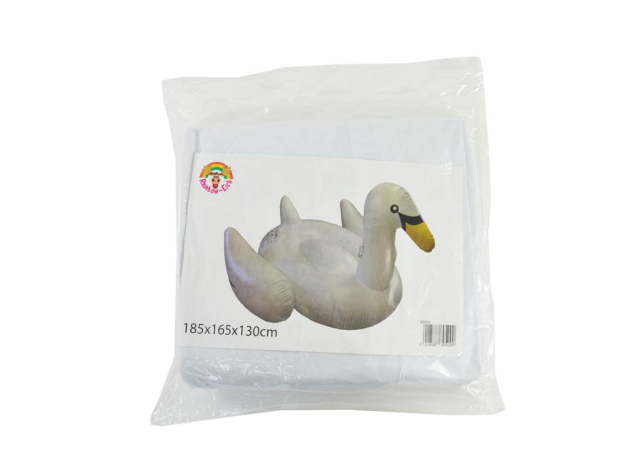Aufblasbarer Riesen-Schwan Weiß, Badespaß, 185x165x130 cm