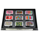 Taschenascher "Rechteckig" div. Motive, 2 x 4 x...