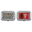 Taschenascher "Rechteckig" div. Motive, 2 x 4 x 6 cm, 9er Display