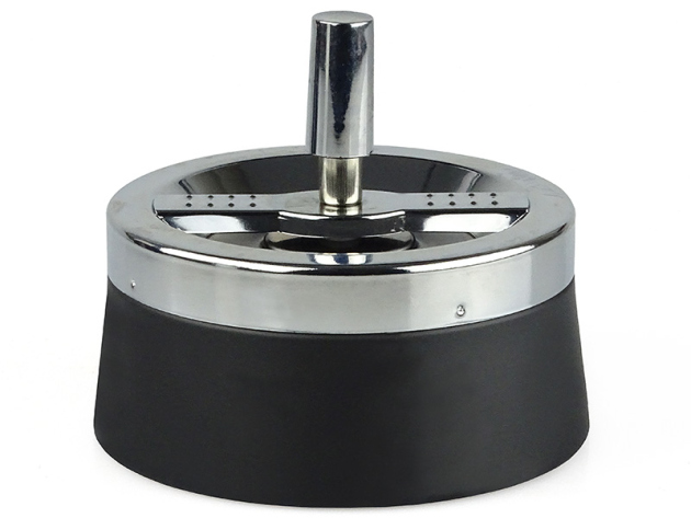 Drehaschenbecher "Schwarz" 11,8 x 10,0 cm