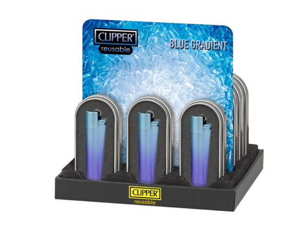 Clipper Metal Large BLUE GRADIENT, 12er Display