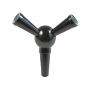 hose-distributor from 1 to 2, black