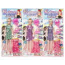 Puppe Doll Dress, 16 x 38 cm, 3-fach sortiert, einzeln