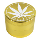 Grinder Grass Leaf gold 3p 4,0x5,4cm