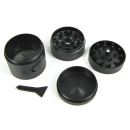 Grinder "Schwarz-Matt" mit Portionierer 4-tlg. 5,3x3,8cm