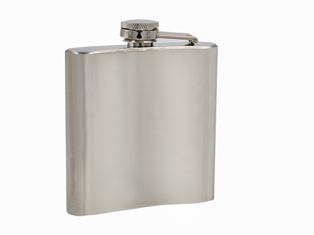 Flachmann "Chrom-Poliert" 6oz