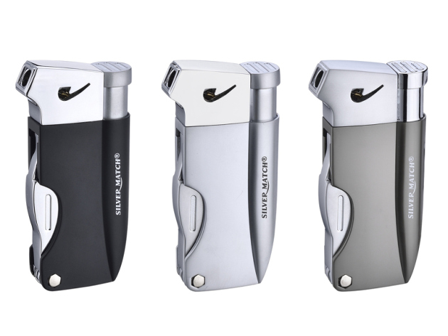Pipe Lighter "Silver Match" with Pipe Utensils, 6p display