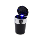Autoaschenbecher "Silber&amp;Schwarz" mit LED,...