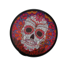 Car-Ashtray "Totenkopf-Bunt" with LED, 11 x 7,5 cm, 6p display