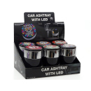 Car-Ashtray "Totenkopf-Bunt" with LED, 11 x 7,5 cm, 6p display