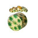 Grinder "Hanfblatt" gold 4-tlg., Ø 5cm