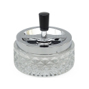 Drehaschenbecher "Glas klar", Ø 11,9 cm