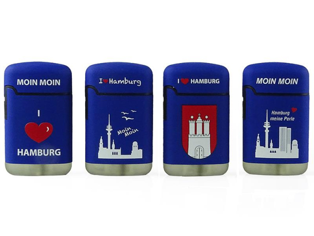 Storm Lighters "I love Hamburg" Relief, Blue 20p