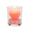 Heart-Shaped Candle in Glas with decoration, 6 x 5 cm, 3 colours assorted, 12 pcs. Display