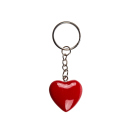 Metal-Key Chain with Polyresin-Herz, 3,5 cm, assorted (red and white) in gift bag, 24 pcs. Display