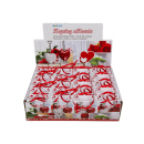 Metal-Key Chain with Polyresin-Herz, 3,5 cm, assorted (red and white) in gift bag, 24 pcs. Display