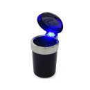 Autoaschenbecher "Farbig" mit LED, 11 x 7,5 cm, 6-Farbig sortiert, 6er Display