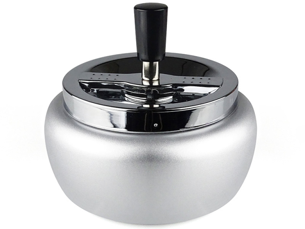 Drehaschenbecher "Exclusiv Silber" Ø 13cm