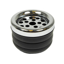 Aschenbecher Metall geriffelt &Oslash; 9,5cm