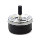 Drehaschenbecher "Metall schwarz"...