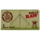 RAW Rolls Organic Hemp, 24 Rolls je 5 Meter