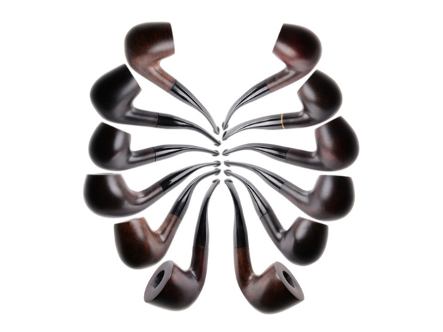 Pipe MYON "Brown/Red" 9mm Lackiert 12 assort.