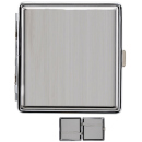 Cigarette Case display 12x "Metall" with clasp, capacity: 20 cigs.