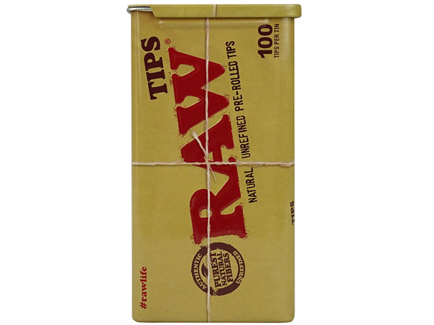 RAW - Filter Tips Prerolled, 100er Dose