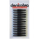 Denicotea Cigarette Holders Standard Black/chrom mini 12p...