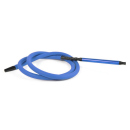 Shisha Hose Rubber and Metal, Blue,  1,82 m