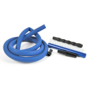 Shisha Hose Rubber and Metal, Blue,  1,82 m