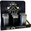 Pipe Lighter "Pipa" refillable, 6p display